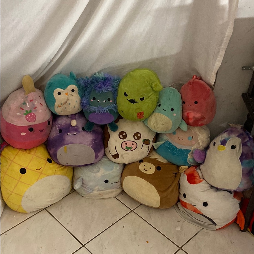 Colorful Plush Toy Collection
